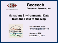 Managing Environmental Data from the Field to the Map