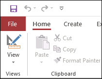 access file menu