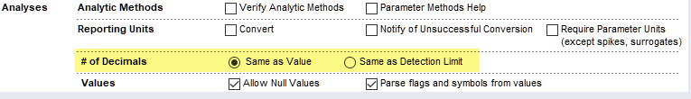 Number of Decimal option in the Import Wizard