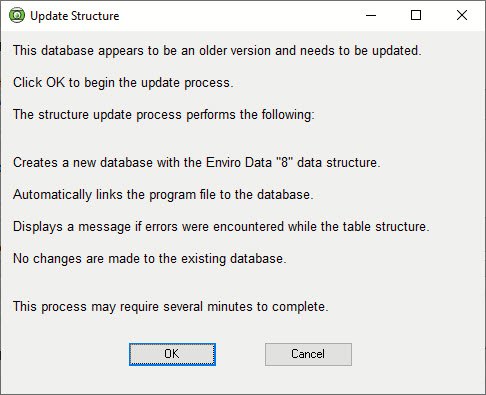 update to ver8 database